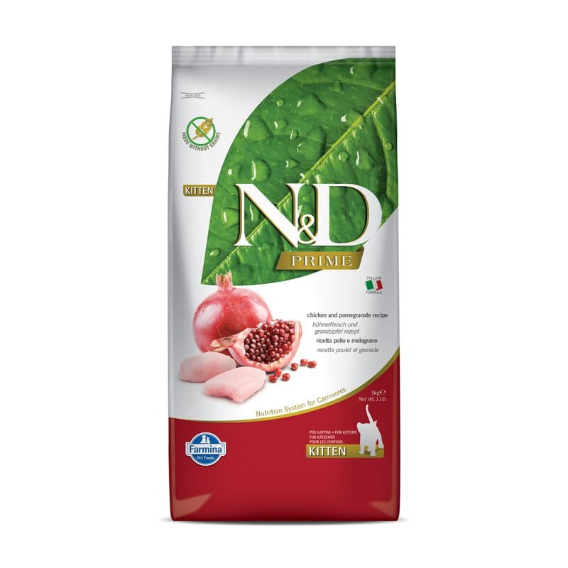 FARMINA N&D Prime - Chicken & Pomegranate - Cat Dry Food - Kitten - Wagr - The Smart Petcare Platform