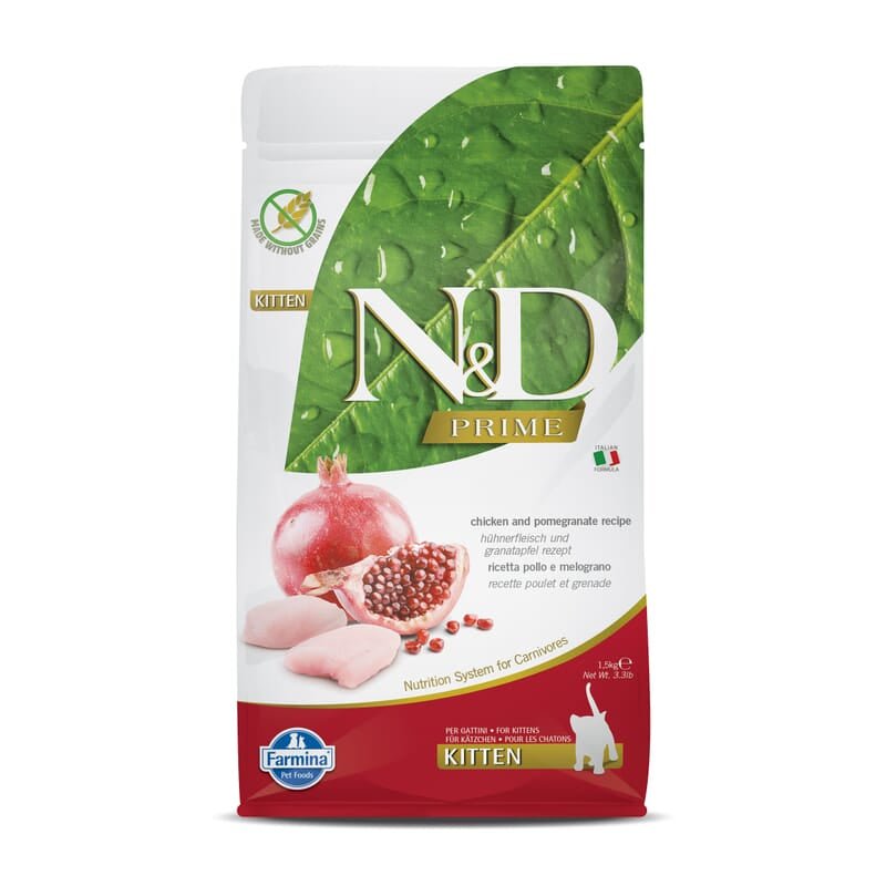 FARMINA N&D Prime - Chicken & Pomegranate - Cat Dry Food - Kitten - Wagr - The Smart Petcare Platform