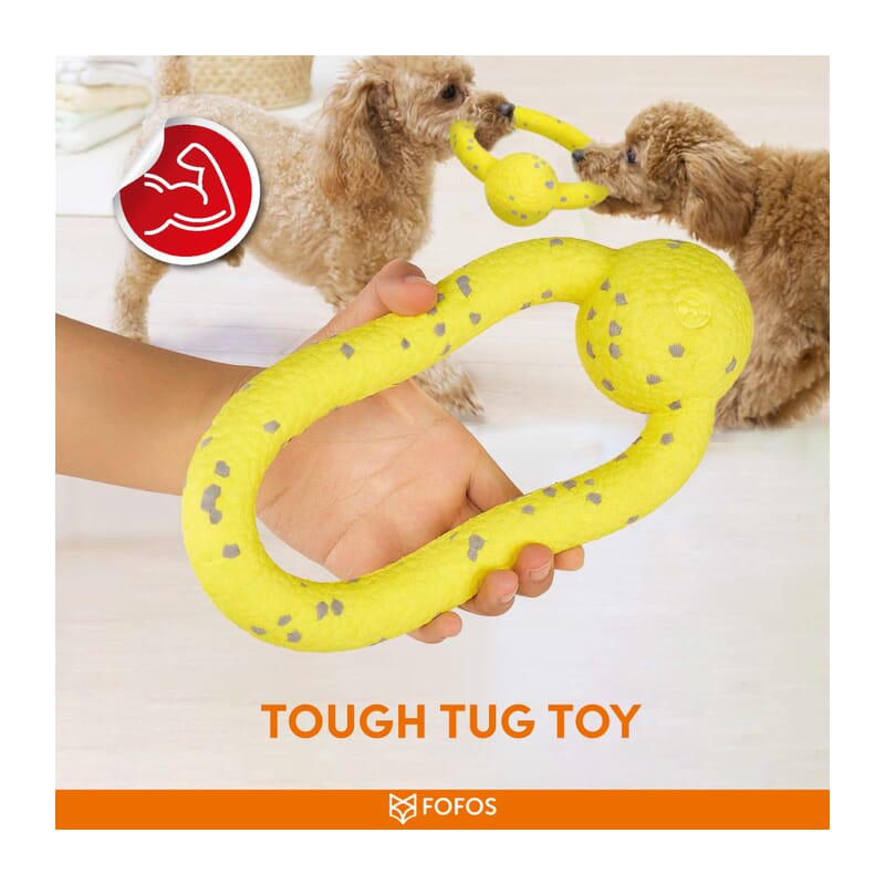 Tug and pull top dog toy