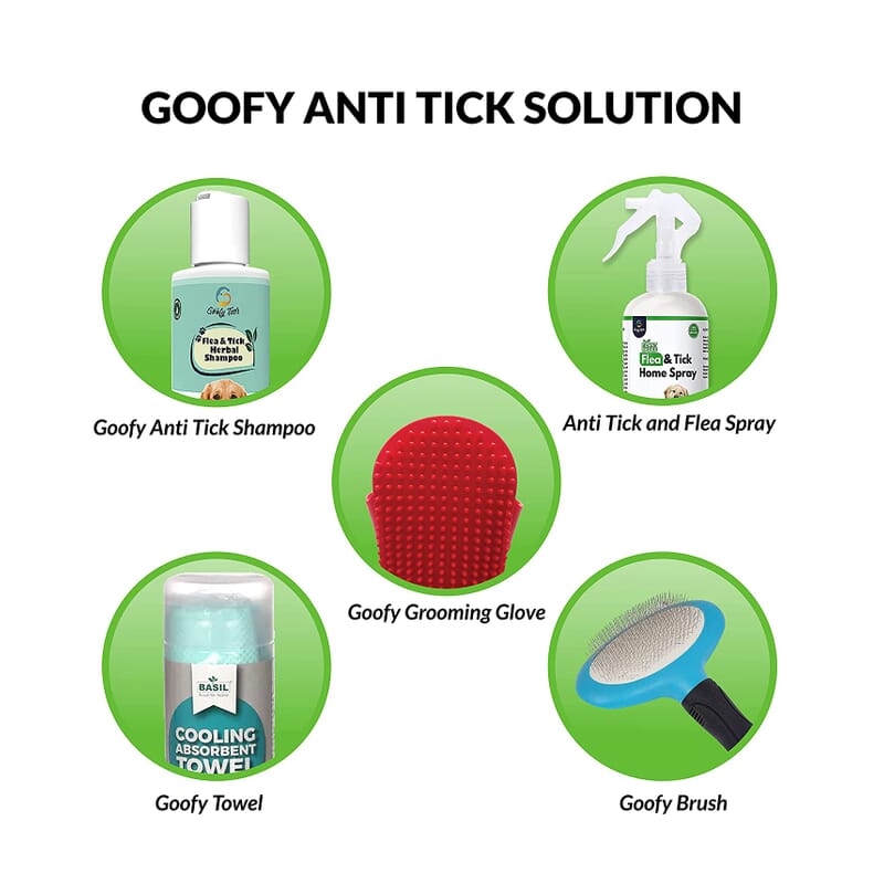 Goofy Tails Natural Anti Tick and Flea Spray for Dog and Cats - Wagr - The Smart Petcare Platform