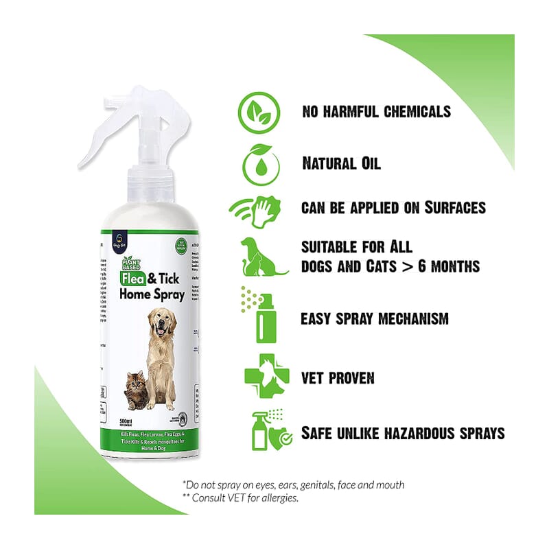 Goofy Tails Natural Anti Tick and Flea Spray for Dog and Cats - Wagr - The Smart Petcare Platform