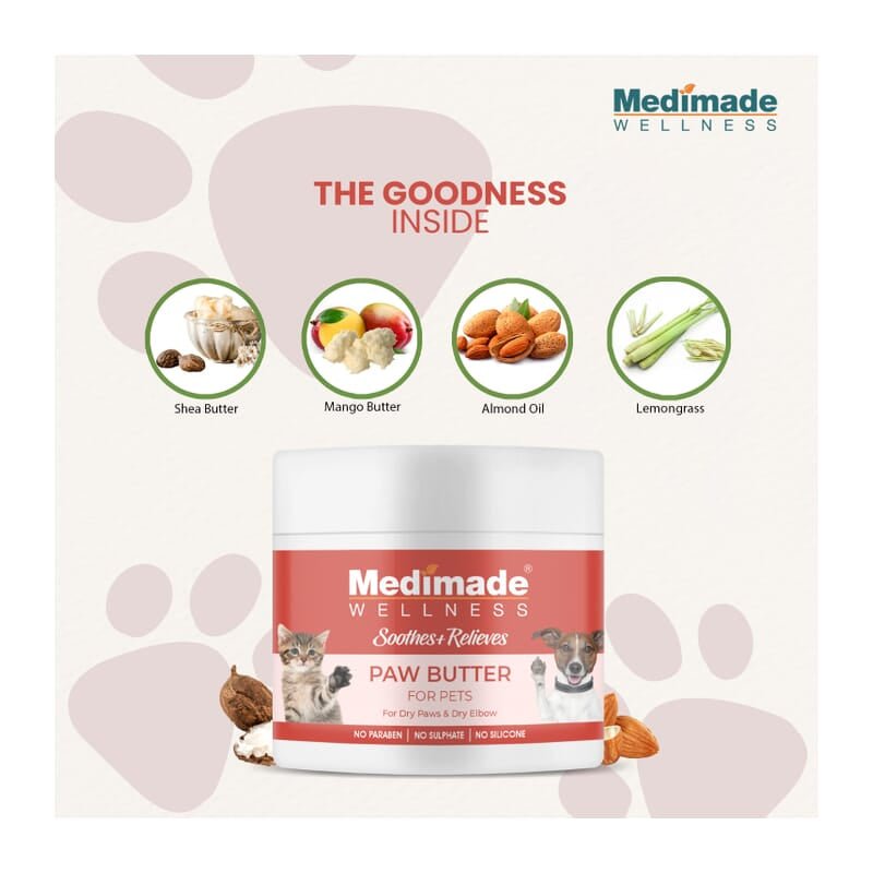 Medimade Paw Butter For Dogs and Cats, 100gm - Wagr - The Smart Petcare Platform