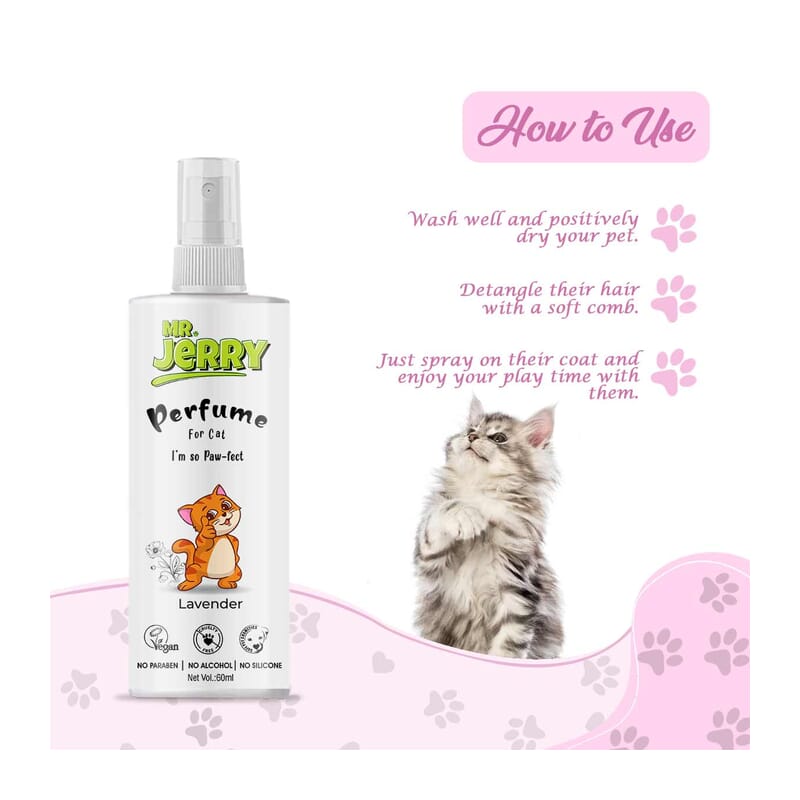 Mr . Jerry Cat Lavender Perfume, 60ml - Wagr Petcare