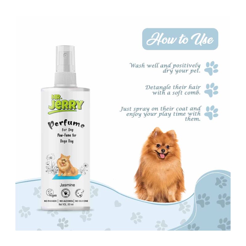 Mr . Jerry Dog Jasmine Perfume, 60ml - Wagr Petcare