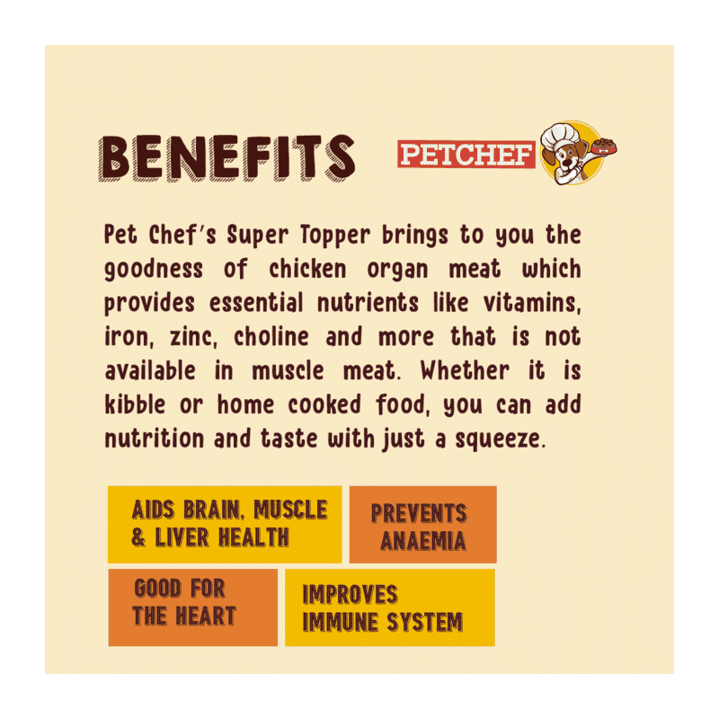 Pet Chef's Super Topper Taste & Nutrition Enhancer for Dogs - 100 gm - Wagr - The Smart Petcare Platform