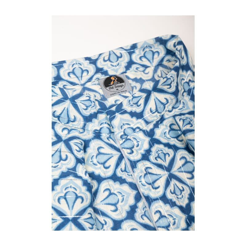 Petsnugs Traditional Printed Blue Kurta - Wagr Petcare